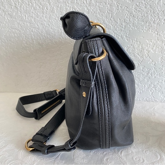 Chloe black leather Elsie flap 2 way bag - Picture 5 of 15